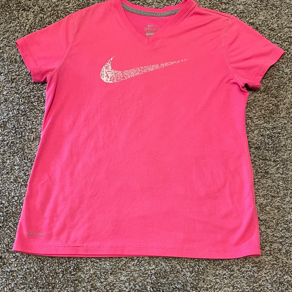 Nike Girls’ Dri-FIT V-Neck Tee – Size XL